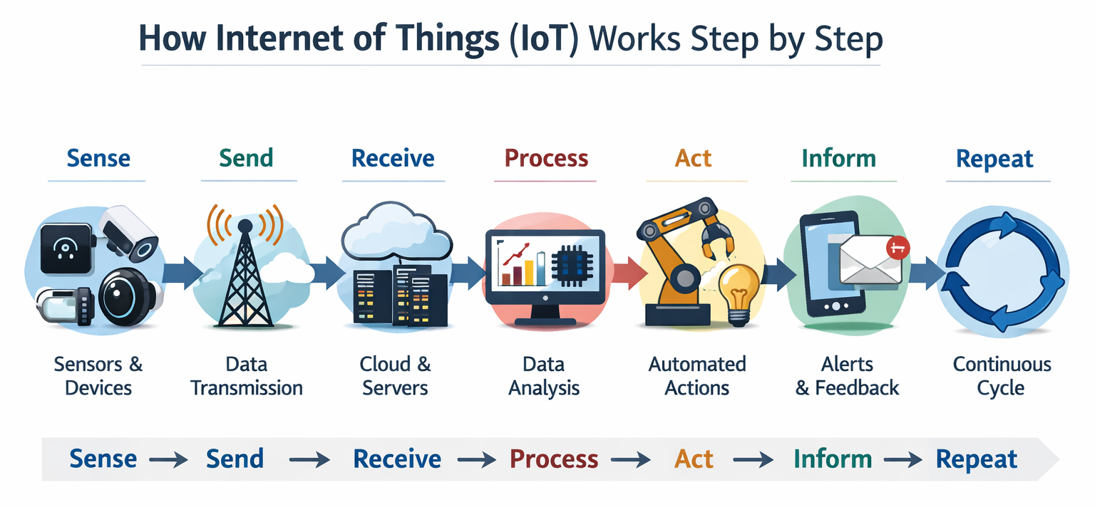 How Internet of Things (IoT) Works Step by Step